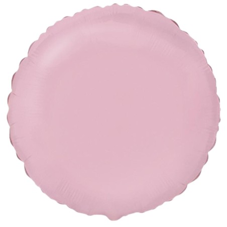 Foliowe Balony różowe w kształcie Okrągły. 18"- 46 cm / 1 szt.