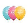 Balon QL 11" RND Mother's Day małe groszki / 25 szt.