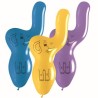 Lateksowe Balony kolorowe w kształcie Słonia. 36"- 91 cm / 3 szt.