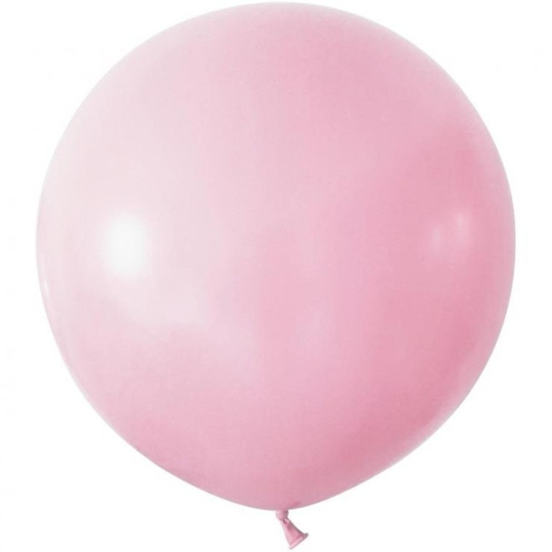 Lateksowe Balony różowe w kształci kuli. 24"- 61 cm / 2 szt.