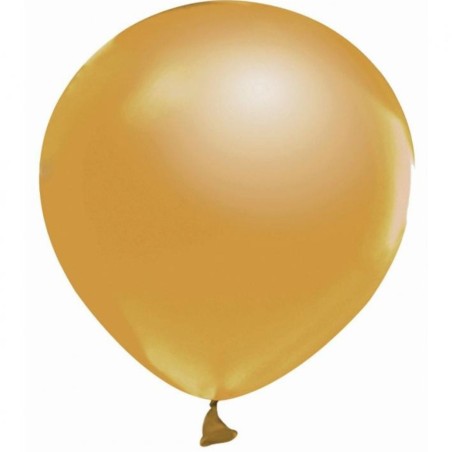 Lateksowe Balony złote metaliki. 5"- 13 cm / 20 szt.