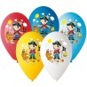Lateksowe Balony kolorowe z nadru. "Pirat". 12"- 30 cm / 5 szt.