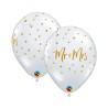 Lateksowe Balony przezroczyste z napis. "MR. & MRS. " 11" - 28 cm / 25 szt.