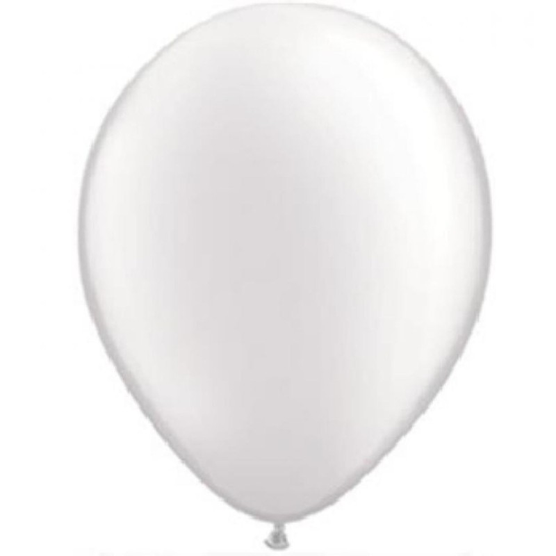 Lateksowe Balony srebrny metalik 11" - 28 cm / 100 szt.