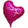 Foliowy Balony różowy z napis. "Thank you"(Serce). 14" - 35 cm / 1 szt.