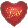Foliowy Balony czerwony z napis. "Love"(Serce). 14" - 35 cm / 1 szt.