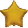 Foliowy Balony złoty w kształcie gwiazdy metalik. 9" - 23 cm / 1 szt.