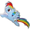 Foliowe Balony kolorowe w kształcie My Little Pony: Rainbow Dash. 24" - 61 cm / 1 szt.