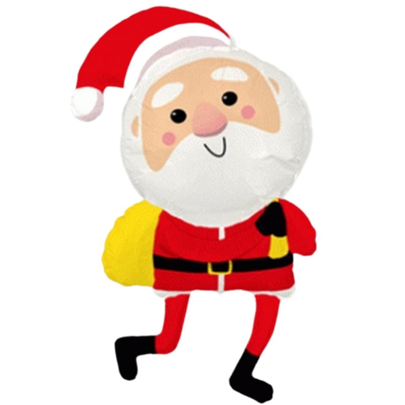 Foliowe Balony kolorowe w kształcie Święty Mikołaj. 24" - 61 cm / 1 szt.