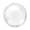Foliowe Balony białe w kształcie kuli. 21" - 53 cm / 1 szt.