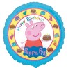Foliowe Balony kolorowe z napis. "Peppa Pig Happy Birthday". 18" - 46 cm / 1 szt.