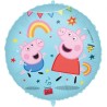 Foliowe Balony kolorowe z nadr. Peppa Pig. 18" - 46 cm / 1 szt.