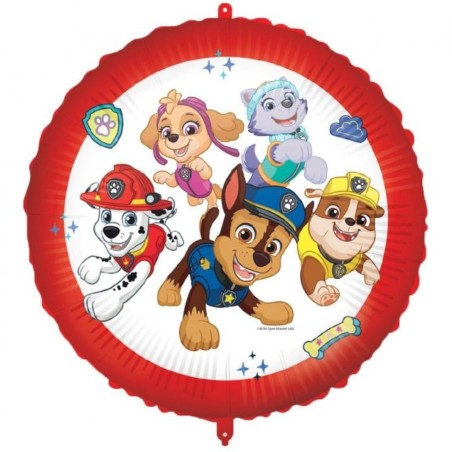 Foliowe Balony kolorowe z nadr. Paw Patrol Ready For Action. 18" - 46 cm / 1 szt.