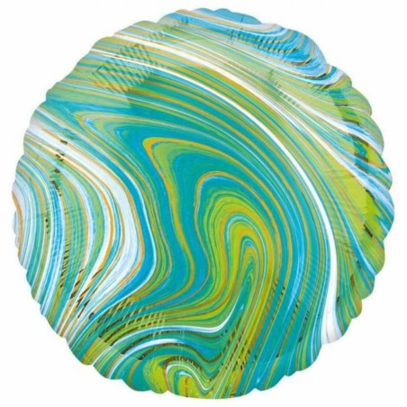 Foliowe Balony niebiesko-zielone. 18" - 46 cm / 1 szt.(zapakowany)