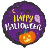 Foliowe Balony kolorowe z napis. "Happy Halloween". 18" - 46 cm / 1 szt.(pakowany)