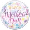 Foliowe Balony kolorowe z napis. "Happy Mother's Day " (Butterflies). 22" - 56 cm / 1 szt. -