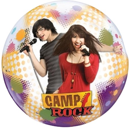 Foliowe Balony kolorowe z nadru. "Camp Rock". 22" - 56 cm / 1 szt.