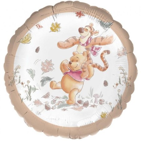 Foliowe Balony kolorowe z nadr. Winnie the Pooh. 18" - 46 cm / 1 szt.