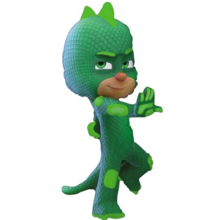 Foliowe Balony zielone z nadr. PJ Mask - Gekko. 14" - 35 cm / 1 szt.