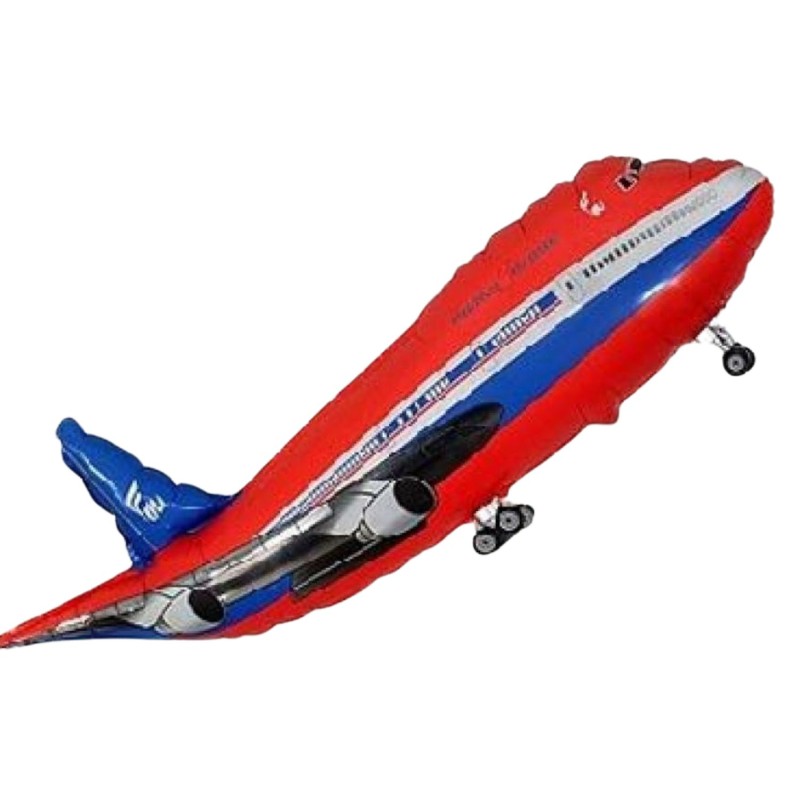 Foliowe Balony czerwone w kszta. Samolot. 14" - 35 cm / 1 szt.