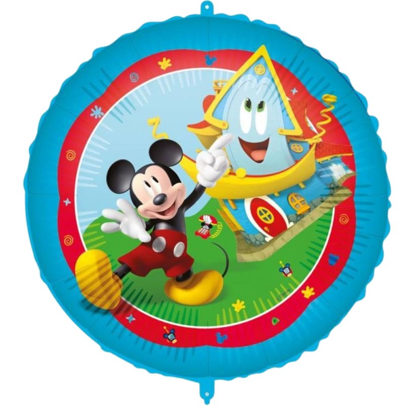 Foliowe Balony kolorowe z nadr. Mickey Rock the House Disney. 18" - 46 cm / 1 szt.