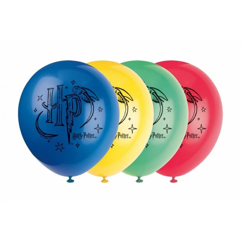 Zestaw róznokolorowych balonów HARRY POTTER 30cm, 8 szt.