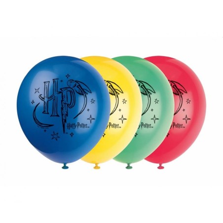 Zestaw róznokolorowych balonów HARRY POTTER 30cm, 8 szt.