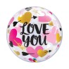 Foliowe Balony kolorowe z napis. "Love You". 22" - 56 cm / 1 szt.
