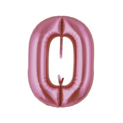 Balon foliowy rózowy metalic łańcuch, 29"- 74 cm / 5 szt.