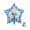 Foliowe Balony niebieski z napisem "It’s A Boy". 15"- 38 cm / 1 szt.