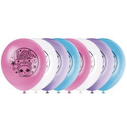 Zestaw różnokolorowych balonów 30cm LOL SURPRISE, 8 szt.