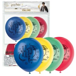 Zestaw róznokolorowych balonów HARRY POTTER 30cm, 8 szt.