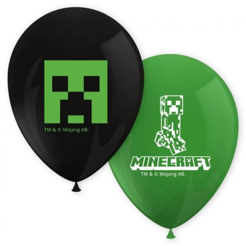 Zestaw 8 balonów "Minecraft" 30cm