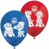 Zestaw 8 balonów "Paw Patrol" Psi Patrol, czerwone-niebieskie 28cm