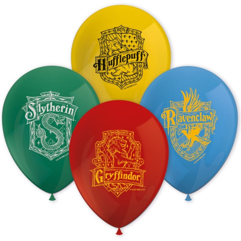 Zestaw balonów "Harry Potter Hogwarts Houses" 28cm 8 szt.