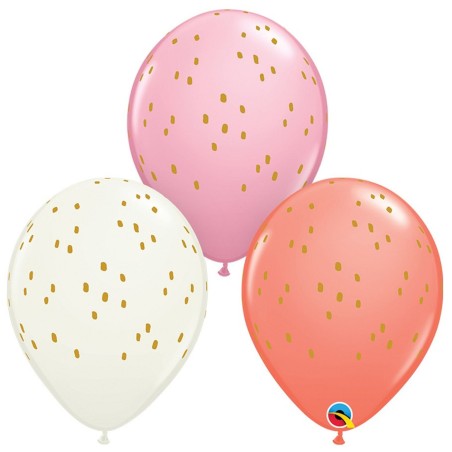 Balony QL RND Boho Speckle Dots, 28cm - 25 szt.