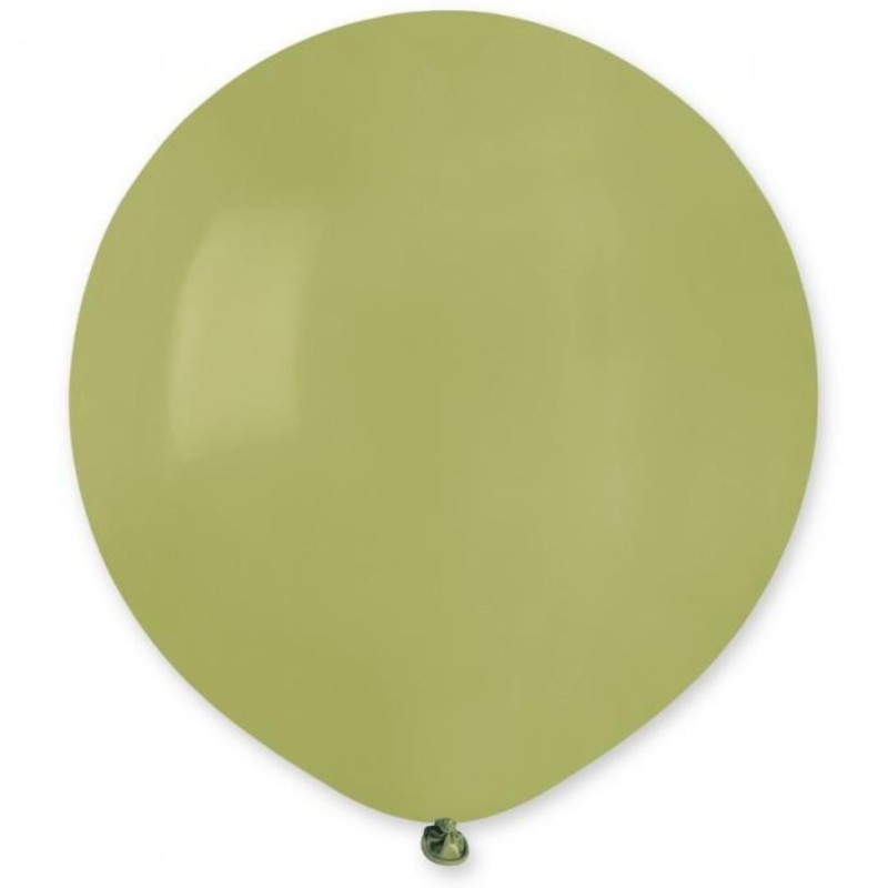 Lateksowe Balony - Oliwkowa Zieleń 19" / 48cm, 25 szt