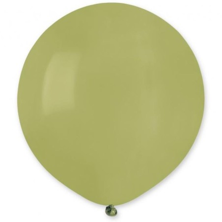 Lateksowe Balony - Oliwkowa Zieleń 19" / 48cm, 25 szt
