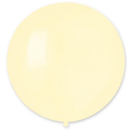 Balony Lateksowe - Maślana Biel 19" / 48cm, 25 szt