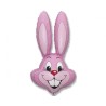 Foliowy balon różowy w kształcie "Królika" 24" - 61 cm. 1 szt.