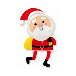 Foliowe Balony kolorowe w kształcie Święty Mikołaj. 24" - 61 cm / 1 szt.