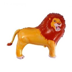 Foliowy balon czerwony w kształcie "lwa" 14" - 35 cm. 1 szt.