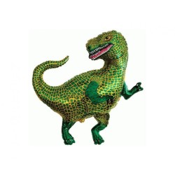 Foliowy balon zielony w kształcie "dinozaura" 14" - 35 cm. 1 szt.