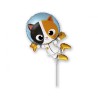 Foliowe Balony kolorowe w kszta. Kot Astronauta. 14" - 35 cm / 1 szt.