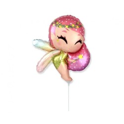 Foliowe Balony kolorowe w kszta. Wróżka. 14" - 35 cm / 1 szt.