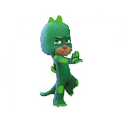 Foliowe Balony zielone z nadr. PJ Mask - Gekko. 14" - 35 cm / 1 szt.