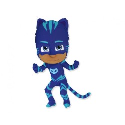 Foliowe Balony niebiskie z nadr. PJ Mask - Catboy. 14" - 35 cm / 1 szt.