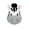 Kolorowy Balon foliowy 14" FX - Zebra (głowa) 1 szt. 35 cm.