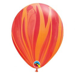 Foliowy balon czerwony, 11"- 28 cm / 25 szt.