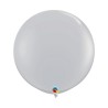 Foliowy balon szary w kształcie "kuli", 36"- 91 cm / 2 szt.